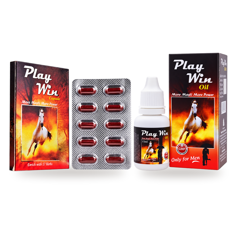 Playwin Capsule and Playwin Ayurvedic Oil combo